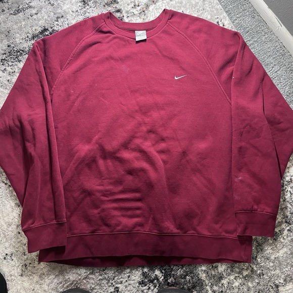 Nike Other - Nike‎ Men's Pullover Hoodie Sweatshirt Vintage 00's , Red, Size 2XL